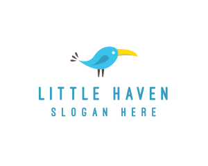 Little - Little Blue Bird logo design