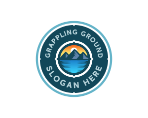 Mountain Nature Compass logo design