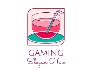 Pink Juice Drink Logo