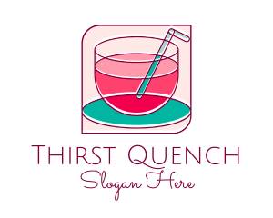 Drink - Pink Juice Drink logo design