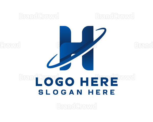 Business Orbit Letter H Logo