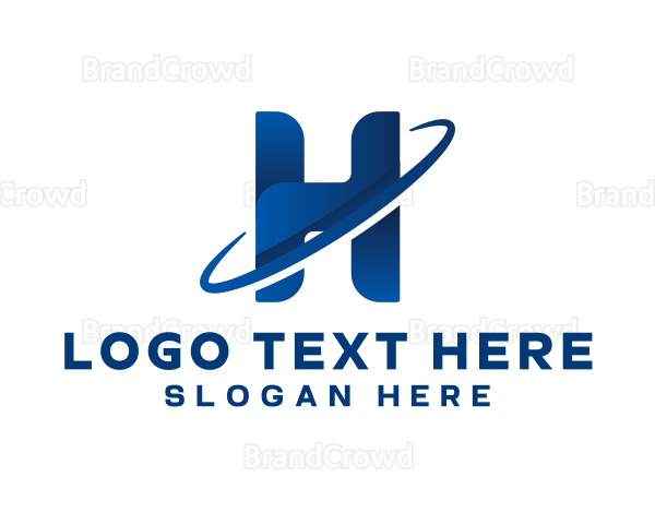 Business Orbit Letter H Logo