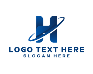 Branding - Business Orbit Letter H logo design