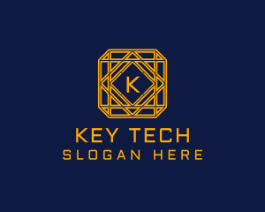 Luxurious Cyber Technology logo design