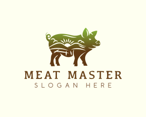 Pig Farm Field logo design