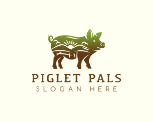 Pig Farm Field logo design