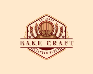 Barrel Taproom Brewery logo design