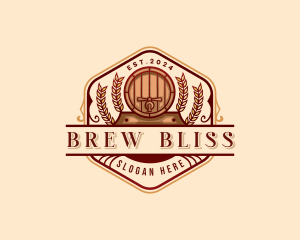 Barrel Taproom Brewery logo design