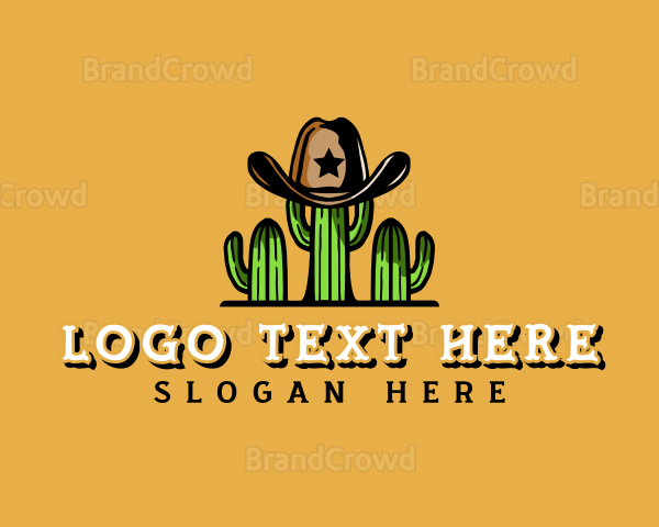 Cactus Cowboy Hat Logo