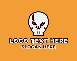 Skater - Skull Streetwear Apparel logo design