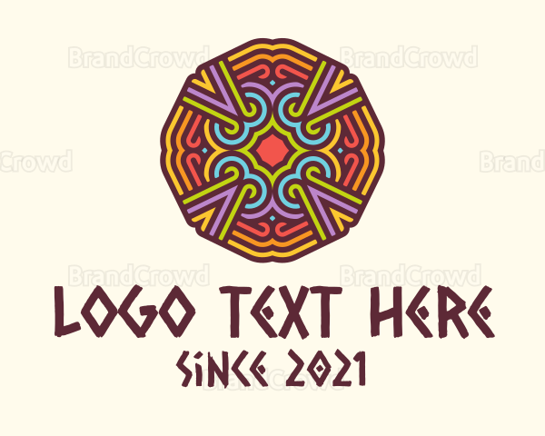 Colorful Tribal Pattern Logo