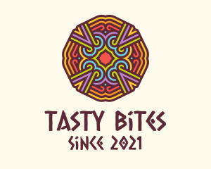 Textile - Colorful Tribal Pattern logo design