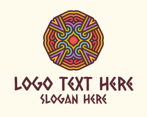 Colorful Tribal Pattern Logo