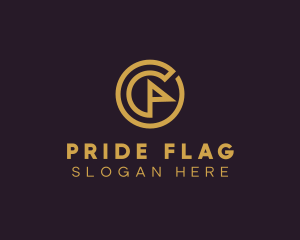 Flag - Generic Flag Circle logo design