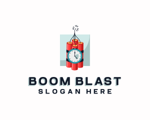 Dynamite Explosive Bomb logo design