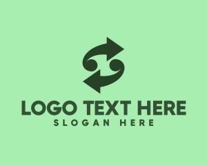 Transformation - Green Arrow Business logo design