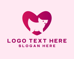 Puppy Dog Heart Logo