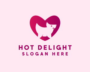 Puppy Dog Heart logo design