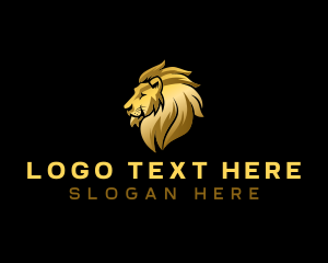 Hunting - Elegant Lion Beast logo design