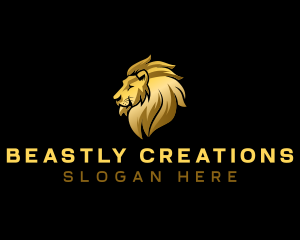 Elegant Lion Beast logo design