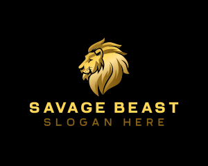 Elegant Lion Beast logo design
