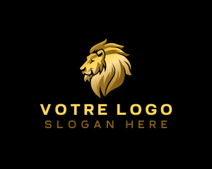 Carnivore - Elegant Lion Beast logo design