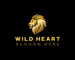 Elegant Lion Beast logo design