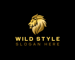Elegant Lion Beast logo design