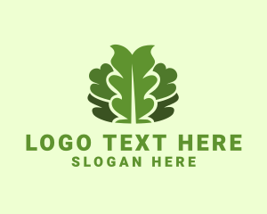 Eco - Green Leaf Foliage logo design