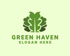 Green Leaf Foliage logo design