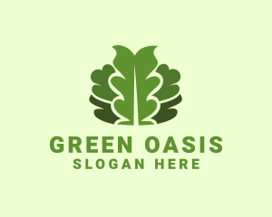 Green Leaf Foliage logo design