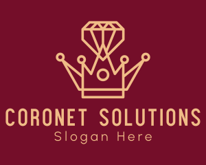 Royal Diamond Crown logo design