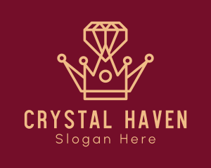 Royal Diamond Crown logo design