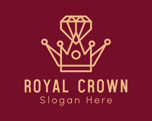 Coronation - Royal Diamond Crown logo design