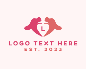 Canine - Dog Heart Pet Clinic logo design