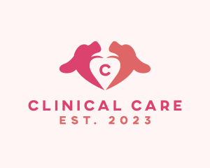 Dog Heart Pet Clinic logo design