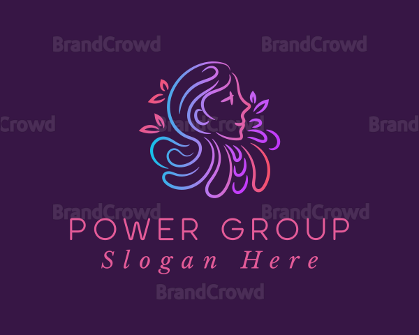 Gradient Woman Beauty Logo