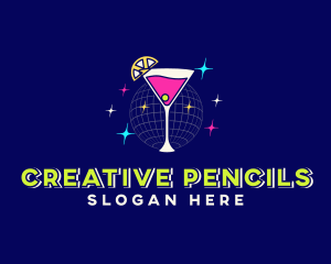 Lemon Cocktail Drink  logo design