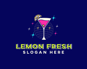 Lemon - Lemon Cocktail Drink logo design