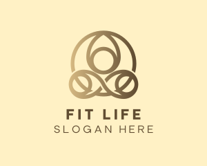 Yoga Fitness Exercise logo design