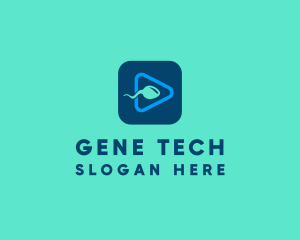 Genetics - Sperm Reproduction Pregnancy logo design