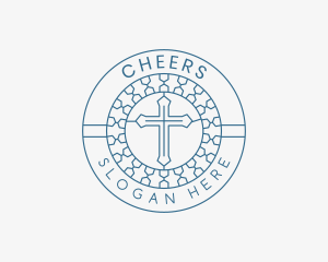 Cross Church Christianity Logo