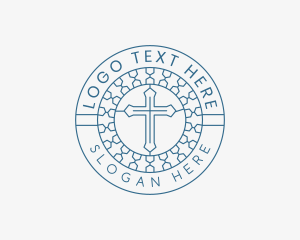 Cross Church Christianity Logo