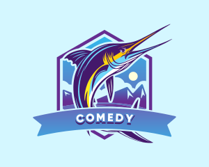 Swordfish - Swordfish Marlin Fishing logo design