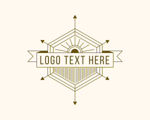 Hexagon - Arrow Navigation Travel logo design