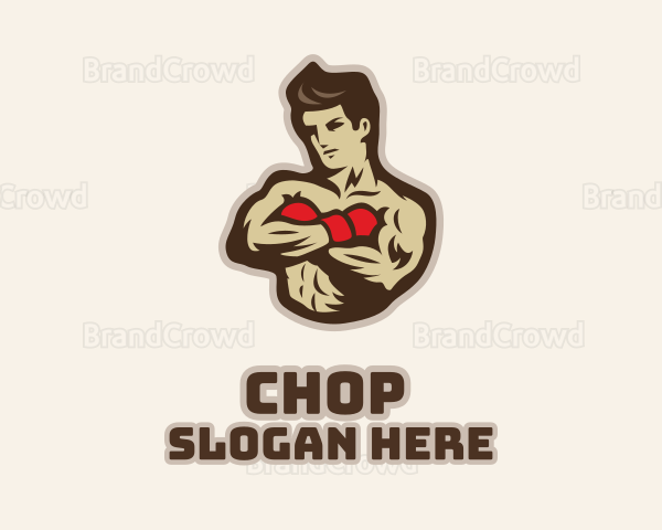 Boxing Athlete Portrait Logo