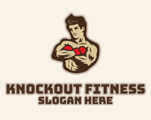 Boxing - Boxing Athlete Portrait logo design