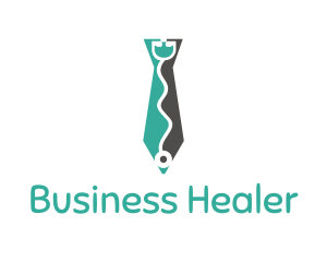 Doctor - Doctor Tie Stethoscope logo design