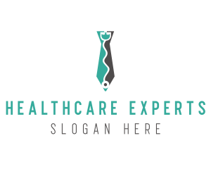 Doctor Tie Stethoscope logo design