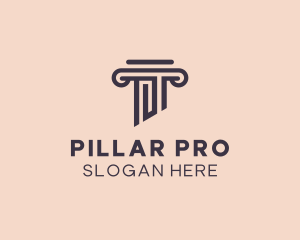 Ancient Pillar Ruin logo design